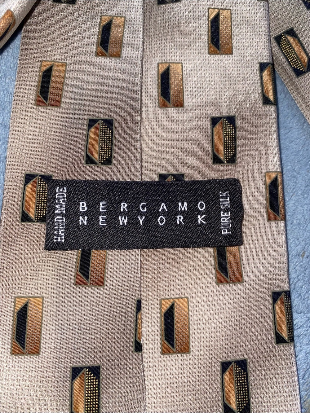 Men's Assorted Brown and Neutral Patterned Ties - Pack of 4, Vintage Classic - Picture 7 of 13